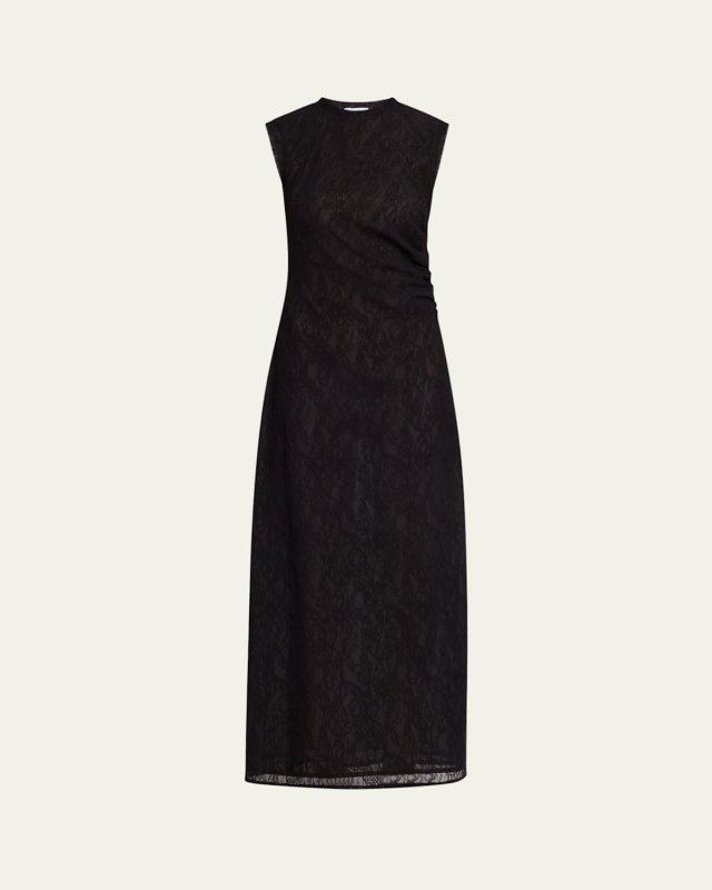 Stretch Lace Sleeveless Maxi Dress
